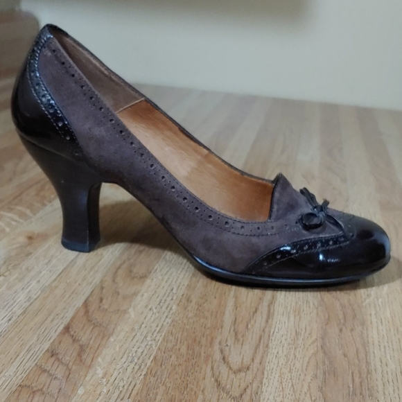 Sofft Leather & Suede Heels 7M - Picture 6 of 14